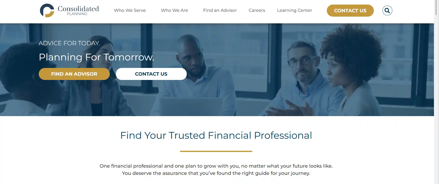 consolidated planning website
