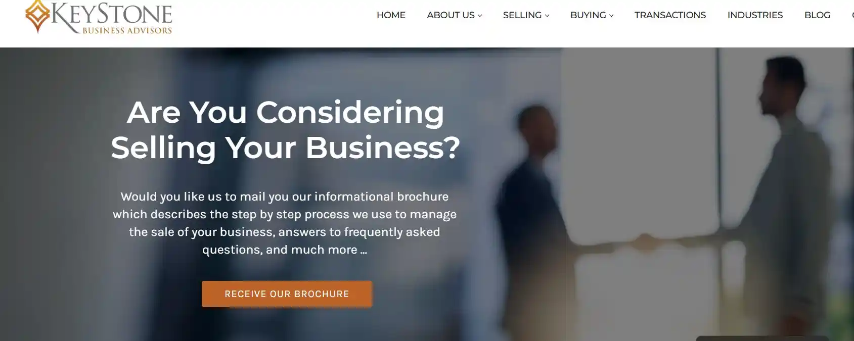 keystone business advisor webpage