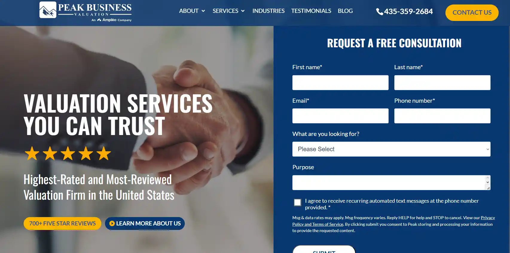 peak business valuation website