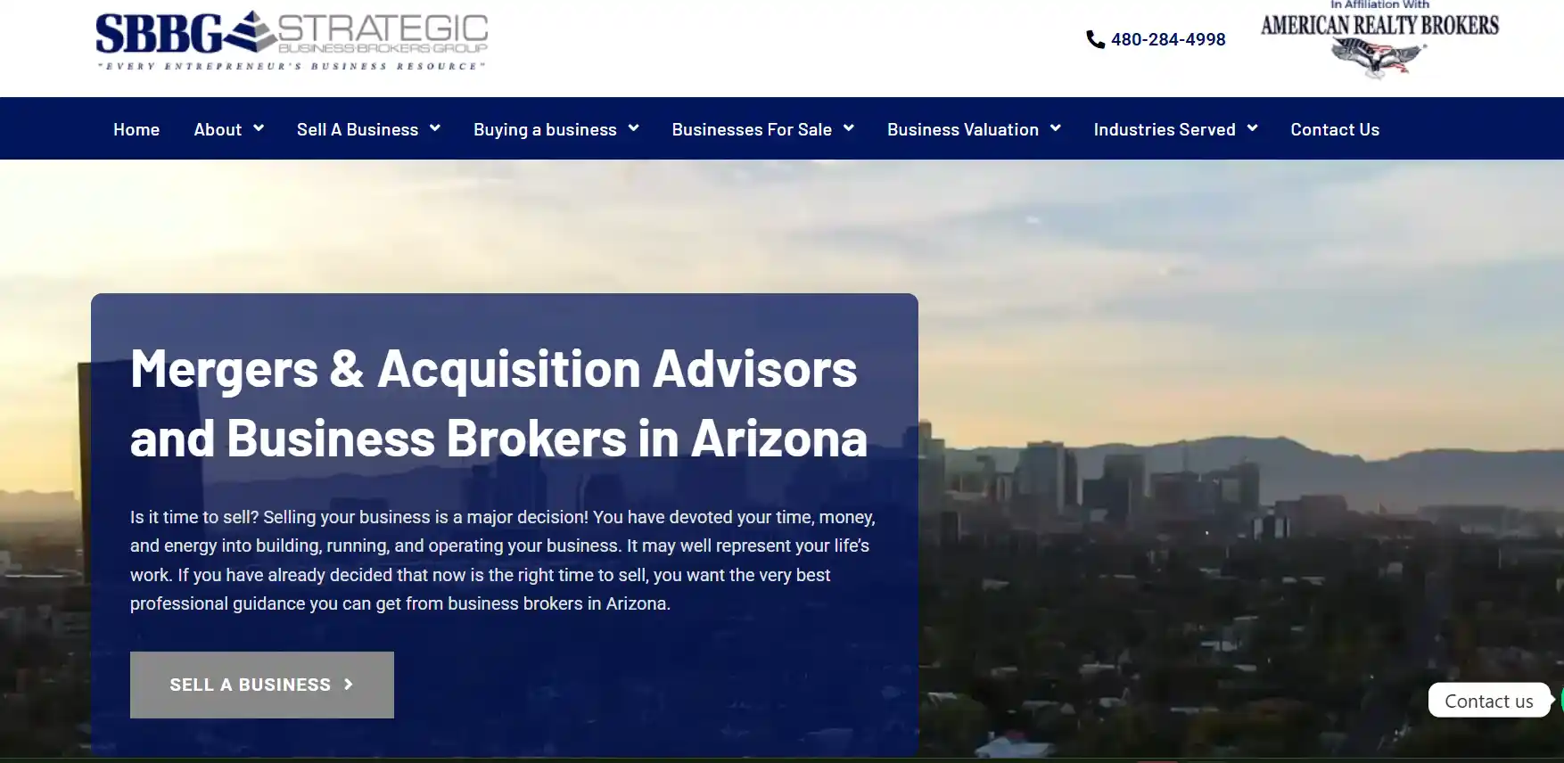 strategic business brokers homepage