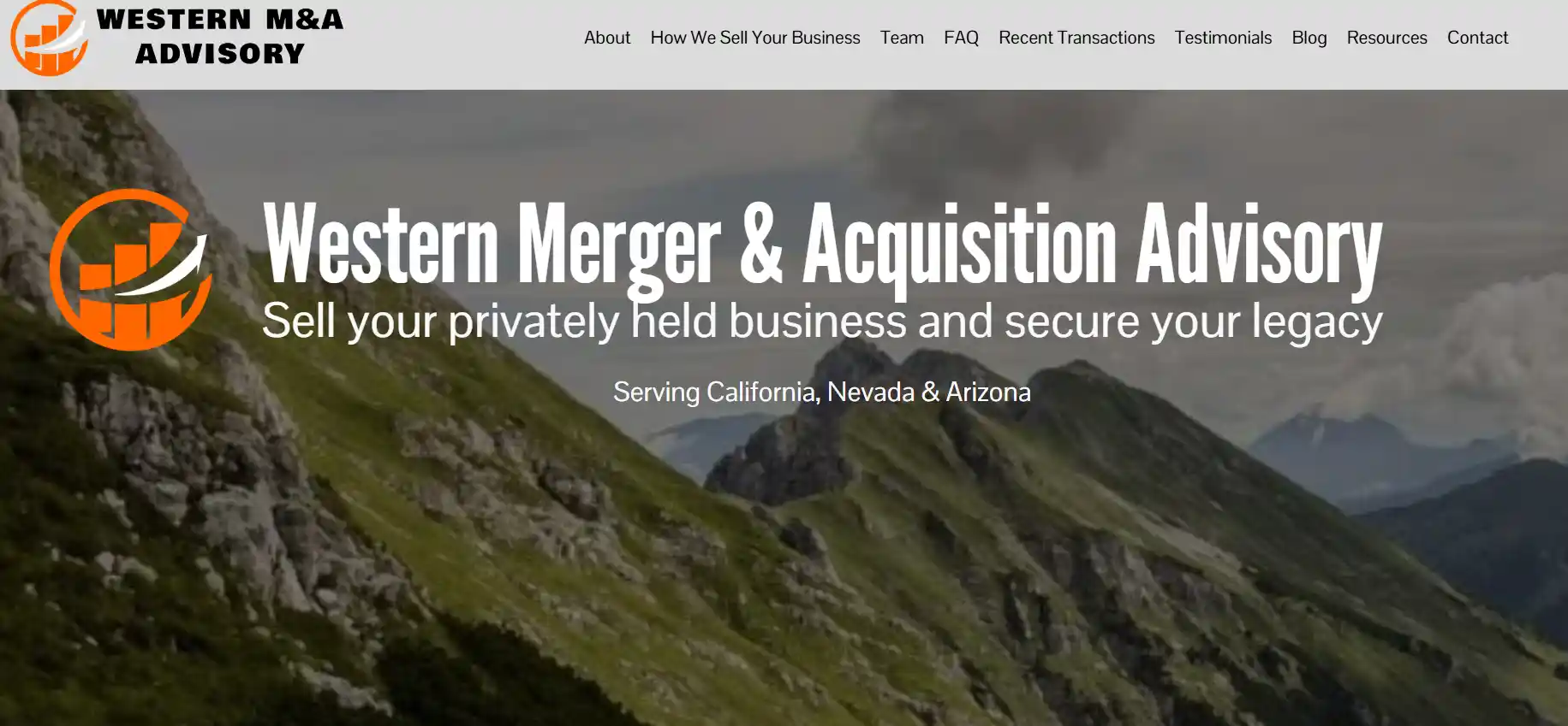 western m & a advisory website